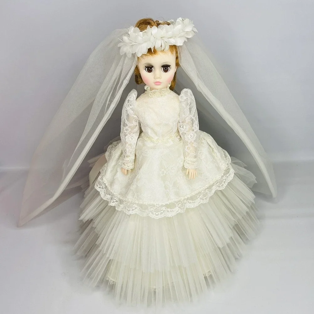Vintage Madame‎ Alexander Bride Doll Elise #1685 White Dress Auburn Hair 17